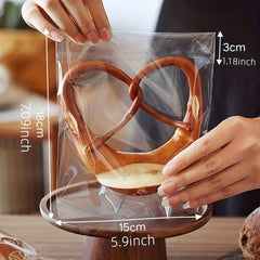 100pcs Clear Toast Sandwich Bread Ziplock Bag Food Packaging Vacuum Sealer Bags