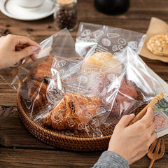 100pcs Clear Toast Sandwich Bread Ziplock Bag Food Packaging Vacuum Sealer Bags