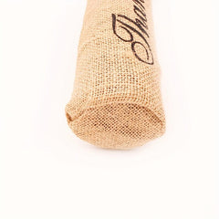 Retro Burlap Wine Packaging Bag with Drawstring Pocket