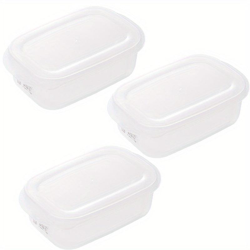 3pcs Portable Ration Lunch Box Sushi Box Crisper Food Storage Containers