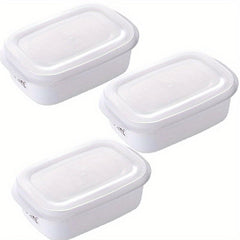 3pcs Portable Ration Lunch Box Sushi Box Crisper Food Storage Containers