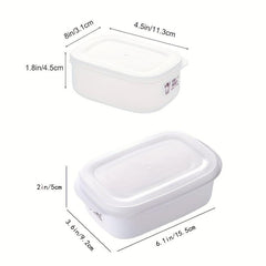 3pcs Portable Ration Lunch Box Sushi Box Crisper Food Storage Containers