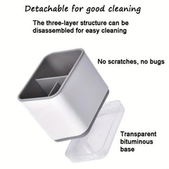 Chopsticks Basket Utensils Storage Rack with Transparent Bottom