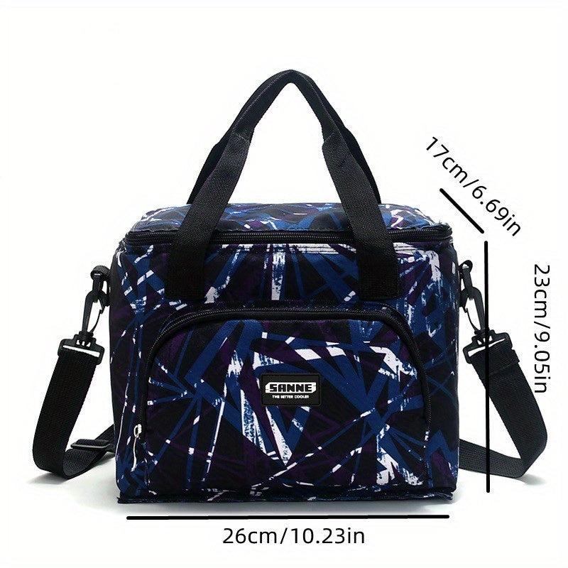 10L Polka Dot Insulated Lunch Bag Waterproof Leakproof Freezable