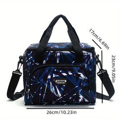 10L Polka Dot Insulated Lunch Bag Waterproof Leakproof Freezable