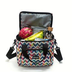 10L Polka Dot Insulated Lunch Bag Waterproof Leakproof Freezable
