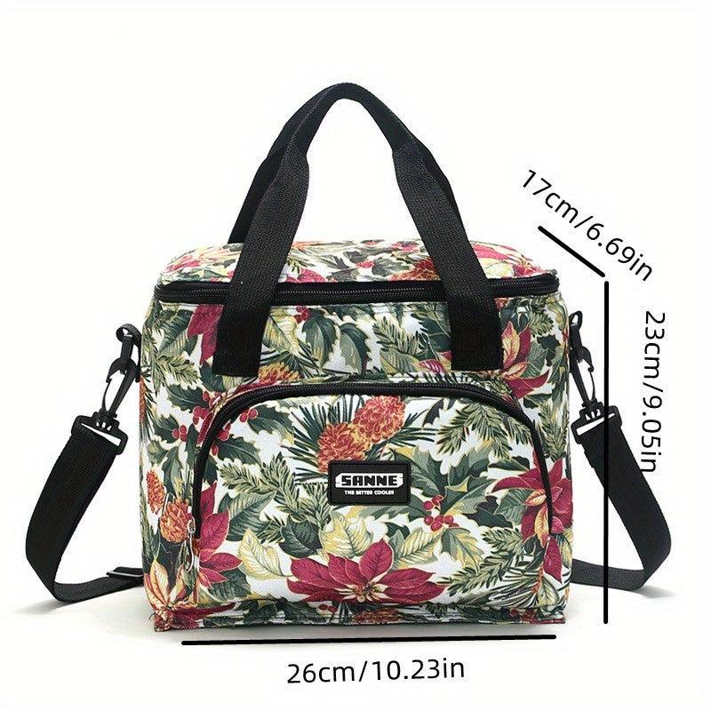 10L Polka Dot Insulated Lunch Bag Waterproof Leakproof Freezable