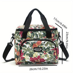 10L Polka Dot Insulated Lunch Bag Waterproof Leakproof Freezable
