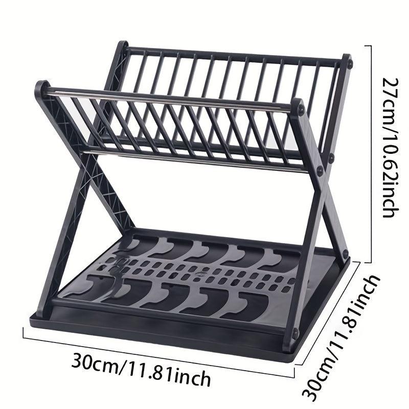 Large Capacity Kitchen Dish Storage And Draining Rack