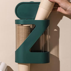 Wall Mounted Paper Cup Holder No More Messy Punches