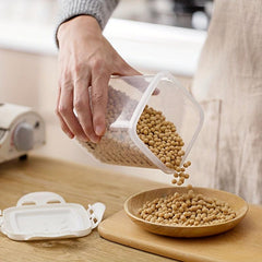 1pc Grain Sealed Jar With Scale Transparent Food Jars Moisture-proof Sealed