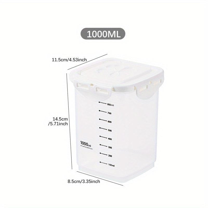 1pc Grain Sealed Jar With Scale Transparent Food Jars Moisture-proof Sealed