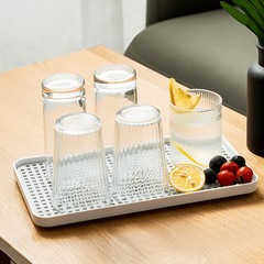 Grey Drain Board for Serving Fruit and Vegetables