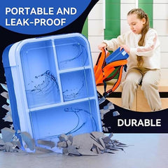 Bento Box 1550ML Lunch Containers 6 Compartments Microwave Dishwasher Safe