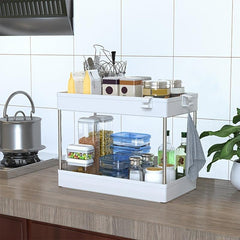 2 Layers Under Sink Shelf Bathroom Storage Rack