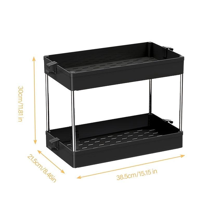 2 Layers Under Sink Shelf Bathroom Storage Rack