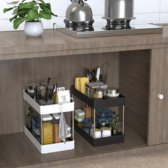 2 Layers Under Sink Shelf Bathroom Storage Rack