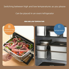 Japanese Stainless Steel Fresh Keeping Box for Fruits and Food