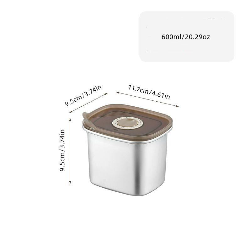 Japanese Stainless Steel Fresh Keeping Box for Fruits and Food