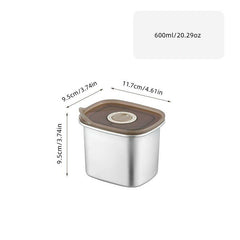 Japanese Stainless Steel Fresh Keeping Box for Fruits and Food