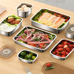 Japanese Stainless Steel Fresh Keeping Box for Fruits and Food