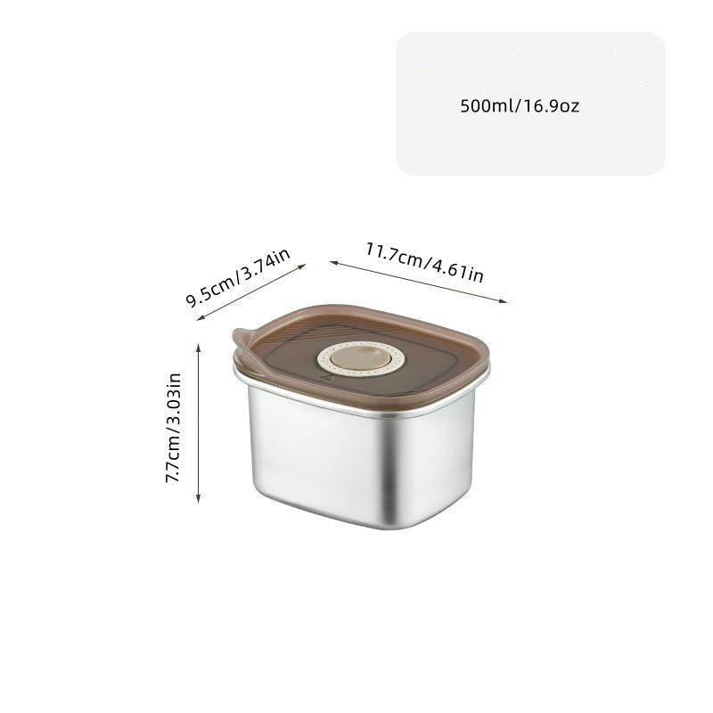 Japanese Stainless Steel Fresh Keeping Box for Fruits and Food