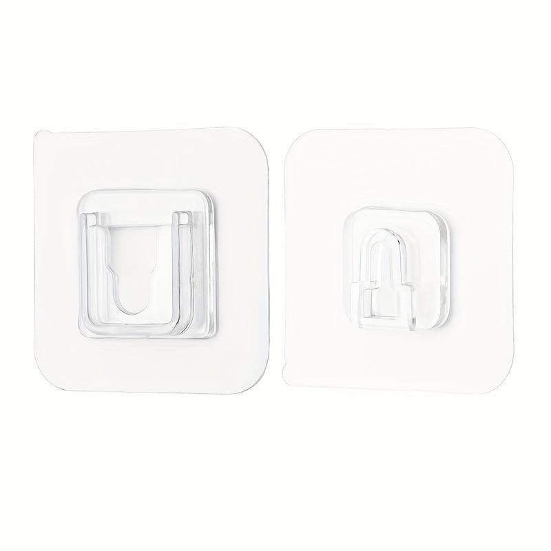 4pcs Plastic Brackets Drilling Towel Clips