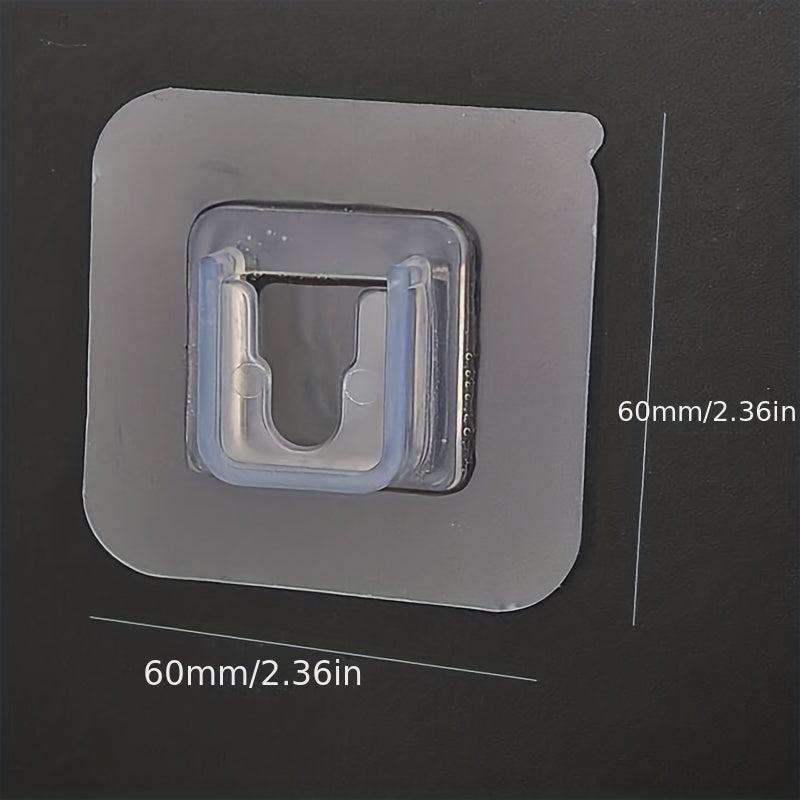 4pcs Plastic Brackets Drilling Towel Clips