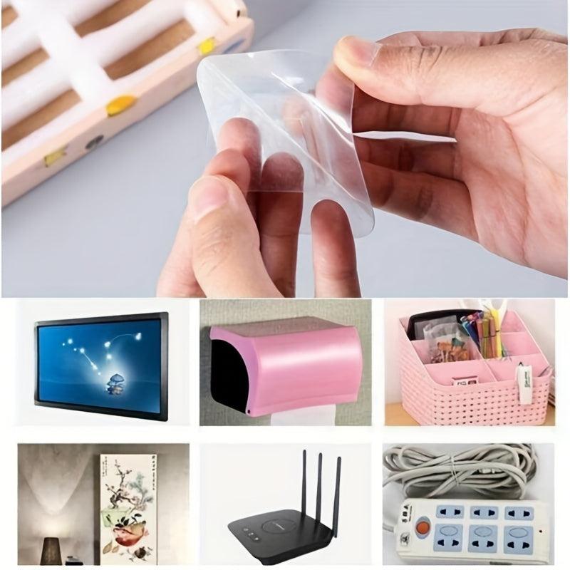 4pcs Plastic Brackets Drilling Towel Clips
