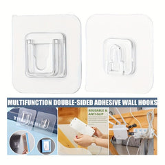4pcs Plastic Brackets Drilling Towel Clips