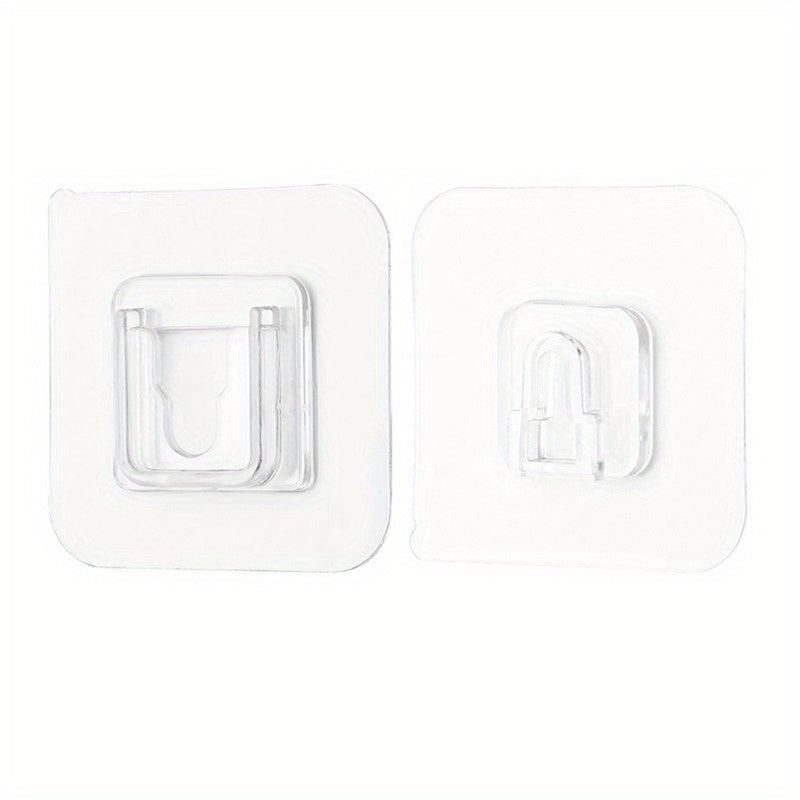 4pcs Plastic Brackets Drilling Towel Clips