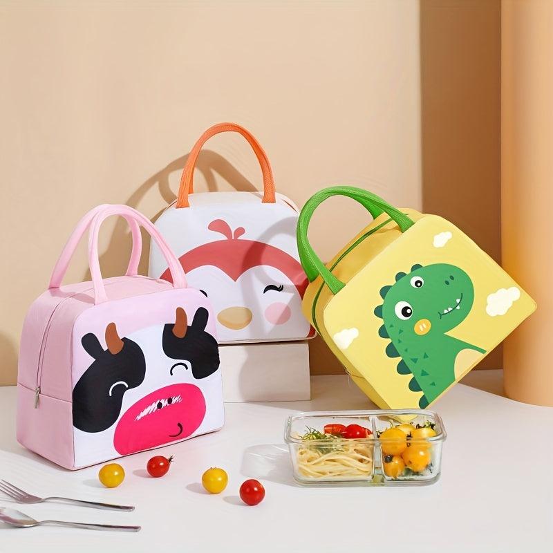 Cartoon Insulated Lunch Bag Reusable Aluminum Foil Lunch Box
