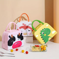 Cartoon Insulated Lunch Bag Reusable Aluminum Foil Lunch Box