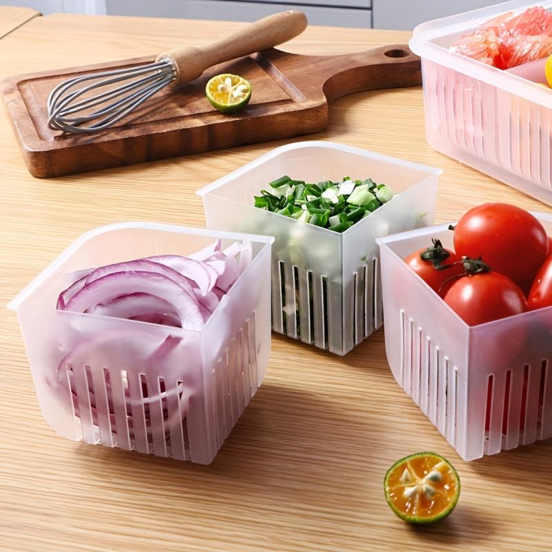4 in 1 Refrigerator Vegetable Fruits Fresh Keeping Box