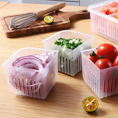 4 in 1 Refrigerator Vegetable Fruits Fresh Keeping Box
