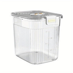 Large Capacity Rice Bucket Clear Cereal Container Airtight Storage