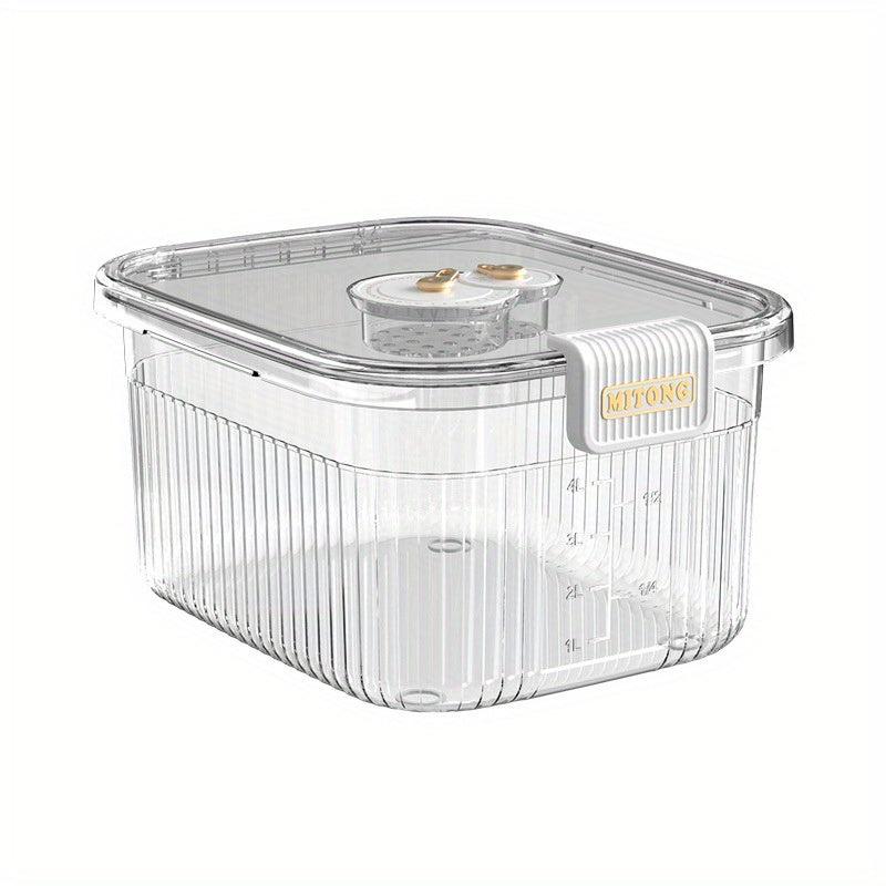 Large Capacity Rice Bucket Clear Cereal Container Airtight Storage