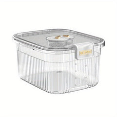 Large Capacity Rice Bucket Clear Cereal Container Airtight Storage