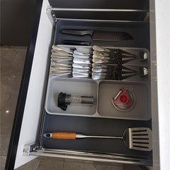 Expandable Silverware Storage Holder Kitchen Drawer Organizer