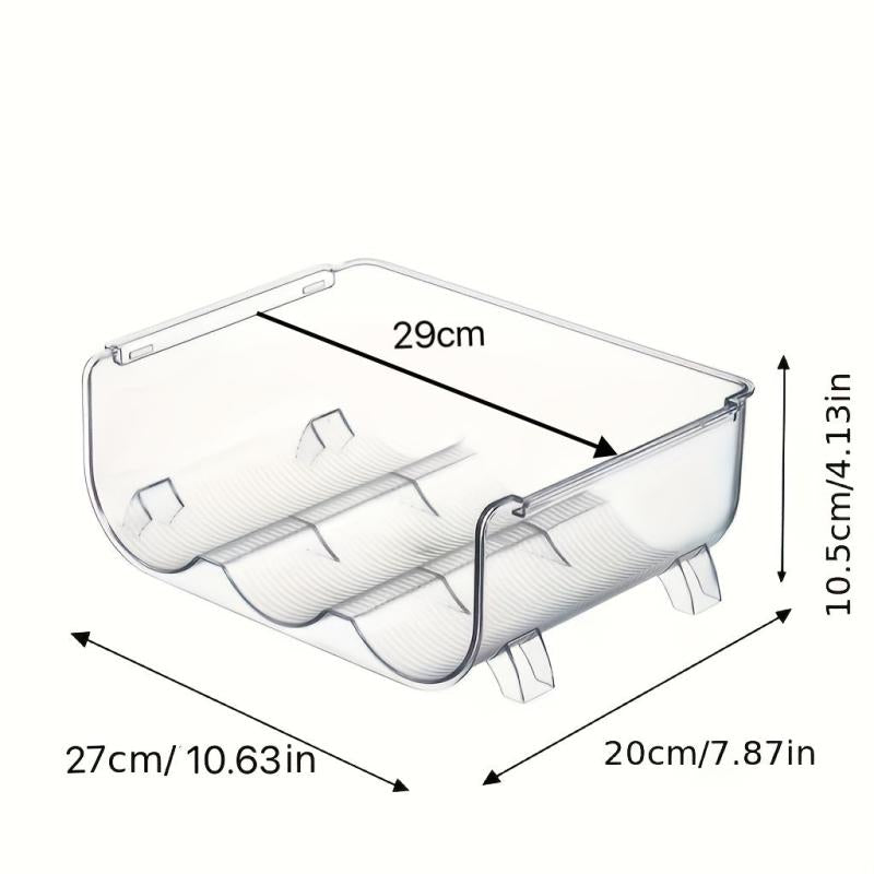 1pc Stackable Water Bottle Storage Rack Organizer Plastic Holder Flat Pot Mug