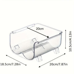 1pc Stackable Water Bottle Storage Rack Organizer Plastic Holder Flat Pot Mug
