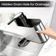 2 in 1 Storage Rack with Soap Dispenser & Dish Towel Holder