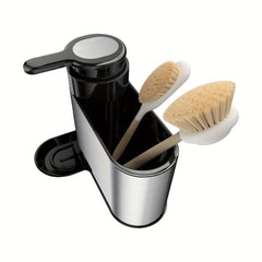 2 in 1 Storage Rack with Soap Dispenser & Dish Towel Holder