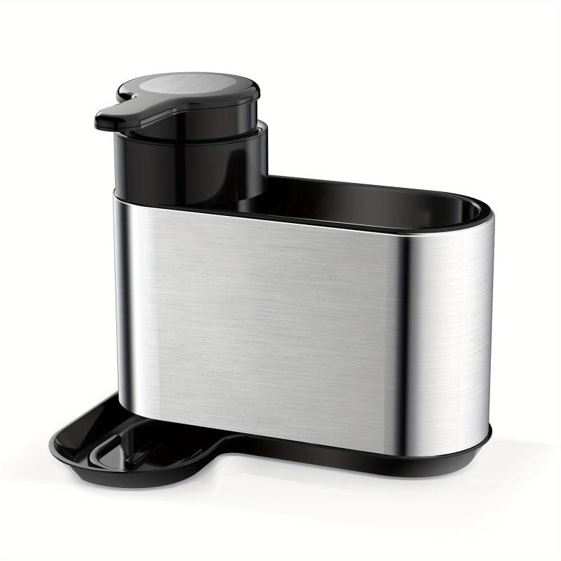 2 in 1 Storage Rack with Soap Dispenser & Dish Towel Holder