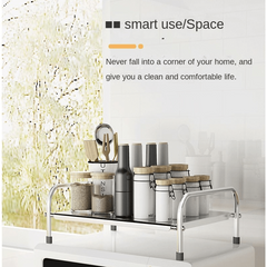 Metal Storage Rack Kitchen Spice And Seasoning Bottle Holder