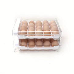 Large Capacity Egg Holder For Refrigerator Egg Storage Container