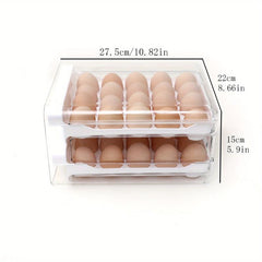 Large Capacity Egg Holder For Refrigerator Egg Storage Container