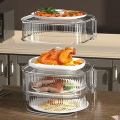 Kitchen Vegetable Cover Leftover Dish Storage Rack Dust Proof
