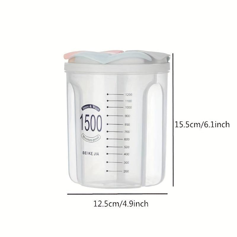 1pc Airtight Food Storage Containers Clear Square Tanks