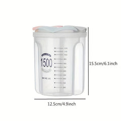 1pc Airtight Food Storage Containers Clear Square Tanks
